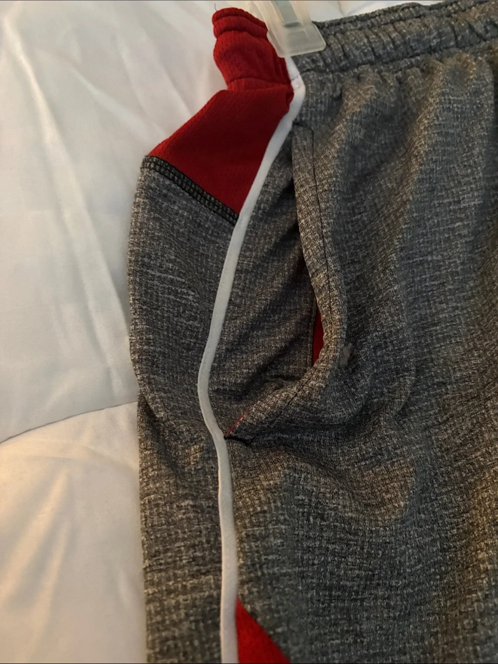 Nike Men’s Athletic Shorts Gray and Red OU Logo- University of Oklahoma